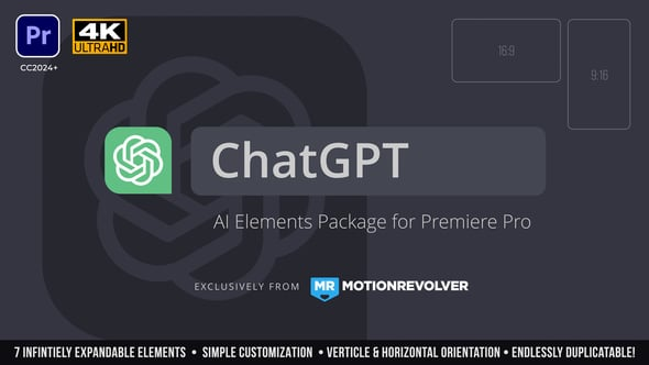 Chat GPT AI Elements | MOGRT for Premiere Pro（368934）-技能树